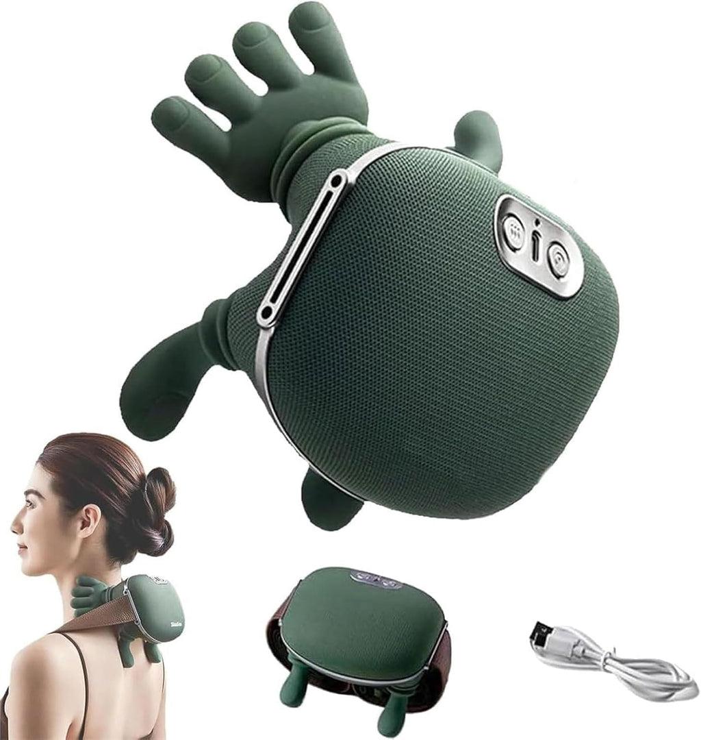 Masseur, Masseur de cou 4D, Chauffage du cou, Masseur d'épaules USB, 3 réglages de massage & 2 réglages de chaleur, pour la maison, le bureau, les voyages, détendre les muscles, soulager la fatigue