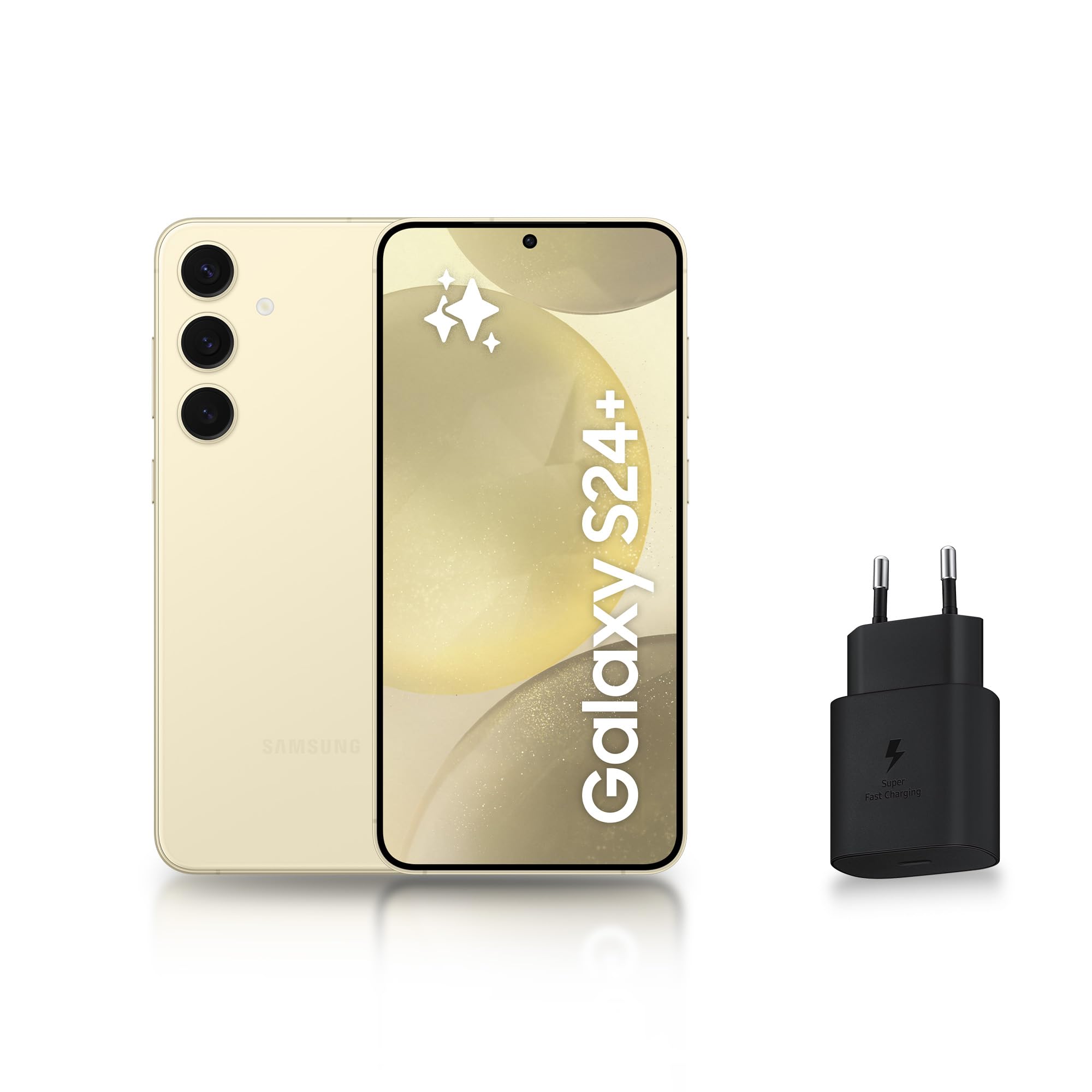 Samsung Galaxy S24 +, Smartphone Android 5G, 256 Go, Chargeur Secteur Rapide 25W Inclus [Exclusivité Amazon], Smartphone déverrouillé, Indigo, Version FR