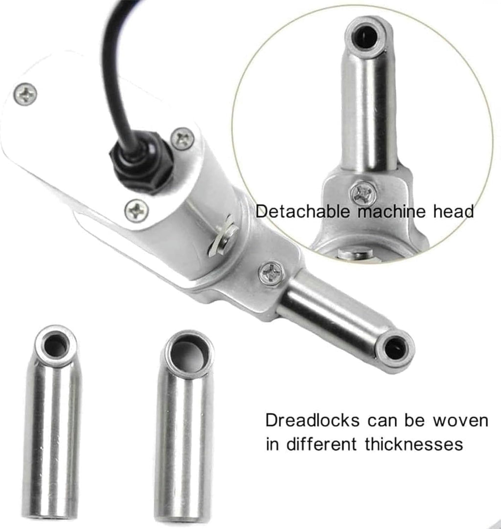 Machine de fabrication de dreadlocks, outils électriques portables pour dreadlocks, adaptés aux cheveux humains longs et aux cheveux synthétiques, au lieu d'une fabrication manuelle plus rapide.