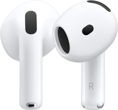 Apple AirPods 4 Écouteurs sans Fil, Casques et écouteurs Bluetooth, Audio Spatial personnalisé, résistance à la Transpiration et l’Eau, boîtier de Charge USB-C, Puce H2, Jusqu’à 24 Heures d’autonomie