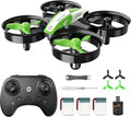 Holy Stone HS210 Mini Drone pour Enfants adultes, Jouet d'intérieur RC Quadcopter Plane pour Garçons Filles avec Auto Hover, 3D Flip, 3 piles et Mode sans tête, Jouet pour les tout-petits, Vert