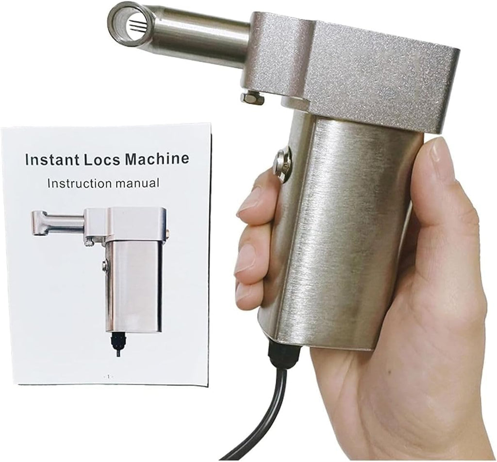 Machine Locks Créateur de Dreadlocks avec 6 Aiguilles, Machine Portable au Crochet pour Dreadlocks, Outil Électrique Rapide pour Faire, Retwister et Entretenir les Locks et Extensions de Cheveux