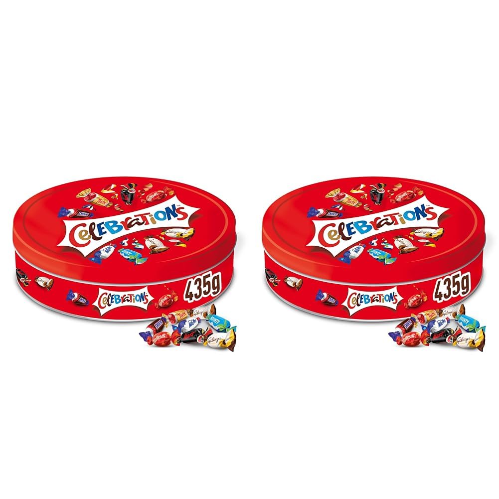 CELEBRATIONS - Coffret Chocolats Octogonale 186g - Assortiment de Mini Chocolats au Lait Individuels - Boîte Cadeau - Cadeau Idéal pour Noël - SNICKERS, TWIX, MARS, MALTESERS, BOUNTY et autres