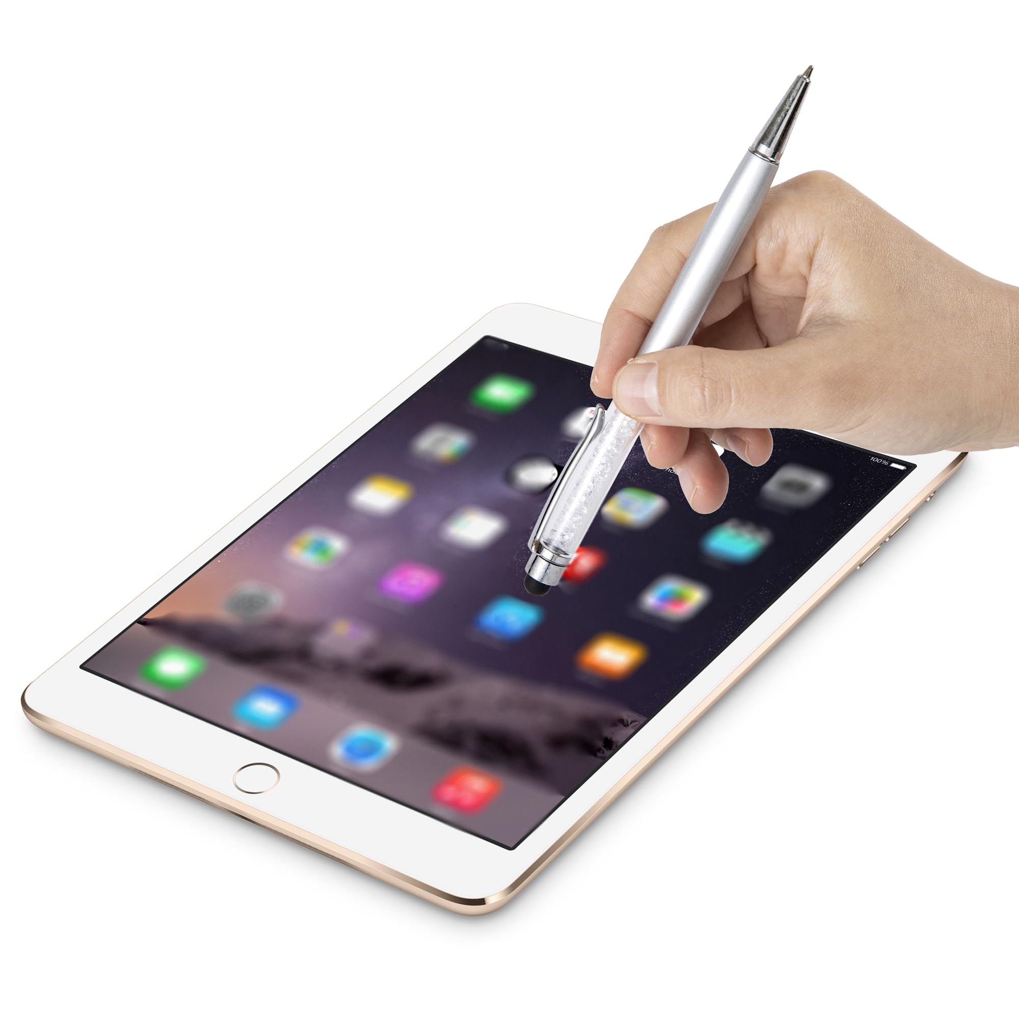 Stylet pour écran tactile haute précision 2 en 1 pour tablettes, smartphones, iPad, iPhone