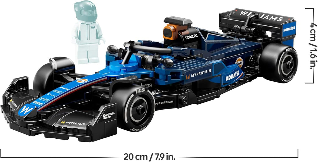 LEGO Speed Champions Voiture F1 Williams Racing FW46 - Jeu de Construction avec véhicule de Course - Minifigurine Collector de Pilote de Formule 1 - Maquette pour garçons et Filles dès 10 Ans 77249