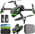 Drone avec Caméra 1080P pour Enfants et Adultes RC Quadricoptère avec Moteur Sans Balais 30mins Longue Durée Vol, Jouets Cadeaux pour Garçons Anniversaire (Green)