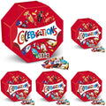 CELEBRATIONS - Coffret Chocolats Octogonale 186g - Assortiment de Mini Chocolats au Lait Individuels - Boîte Cadeau - Cadeau Idéal pour Noël - SNICKERS, TWIX, MARS, MALTESERS, BOUNTY et autres