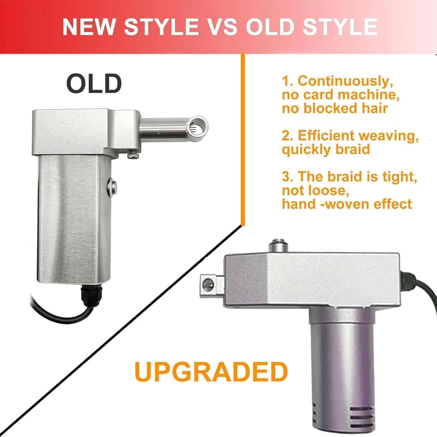 Machine de fabrication de dreadlocks, outils électriques portables pour dreadlocks, adaptés aux cheveux humains longs et aux cheveux synthétiques, au lieu d'une fabrication manuelle plus rapide.