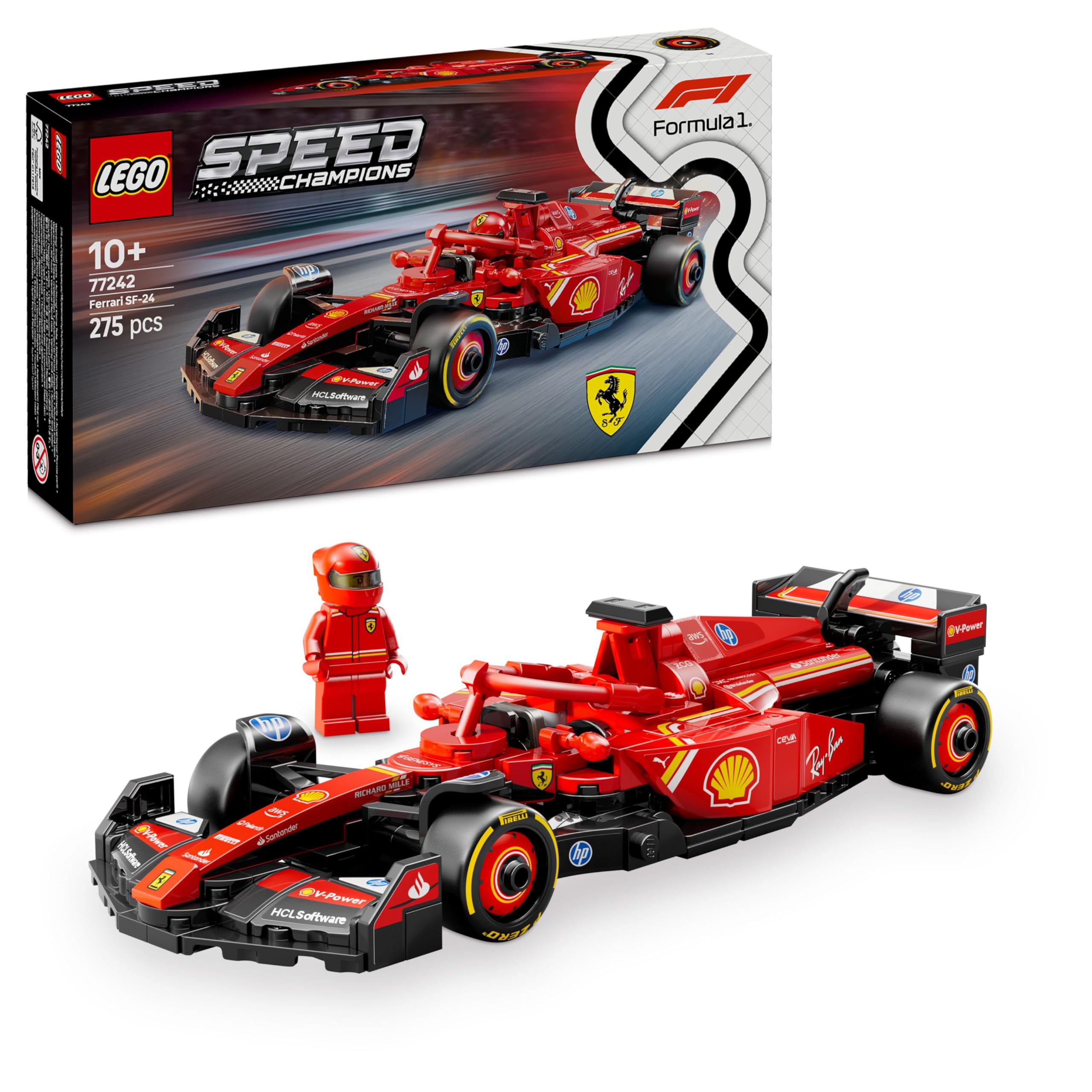 LEGO Speed Champions Voiture F1 Williams Racing FW46 - Jeu de Construction avec véhicule de Course - Minifigurine Collector de Pilote de Formule 1 - Maquette pour garçons et Filles dès 10 Ans 77249