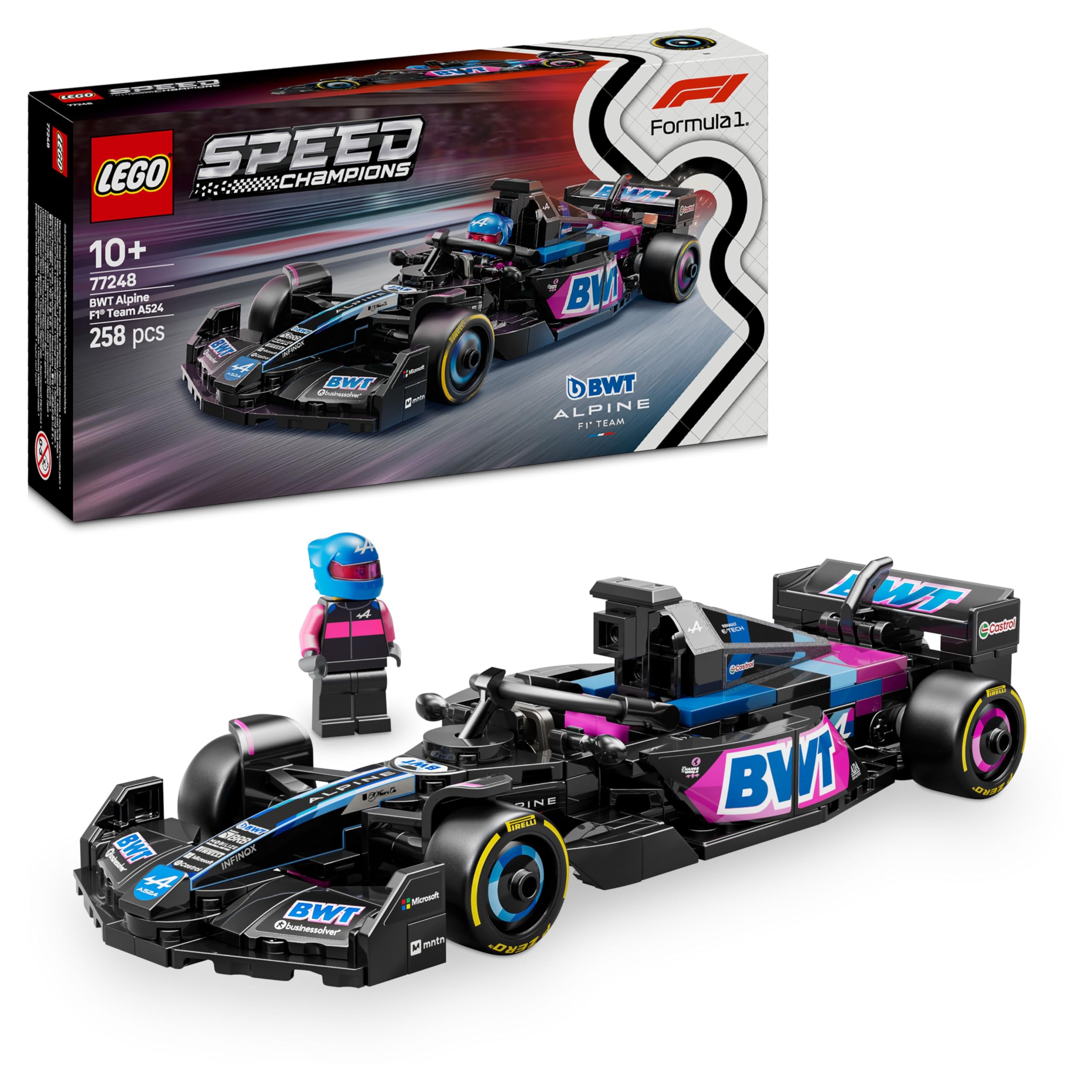 LEGO Speed Champions Voiture F1 Williams Racing FW46 - Jeu de Construction avec véhicule de Course - Minifigurine Collector de Pilote de Formule 1 - Maquette pour garçons et Filles dès 10 Ans 77249