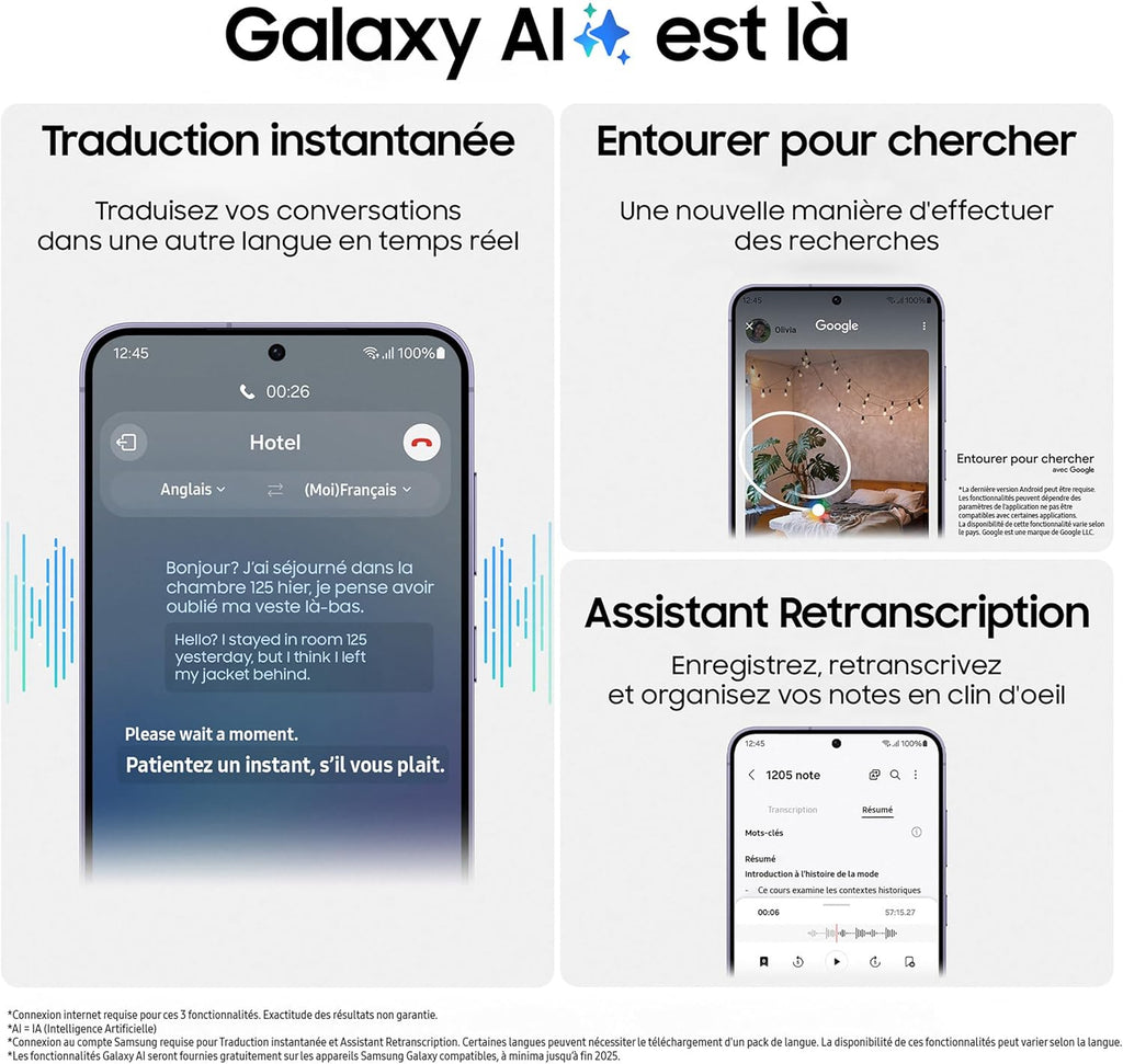Samsung Galaxy S24 +, Smartphone Android 5G, 256 Go, Chargeur Secteur Rapide 25W Inclus [Exclusivité Amazon], Smartphone déverrouillé, Indigo, Version FR