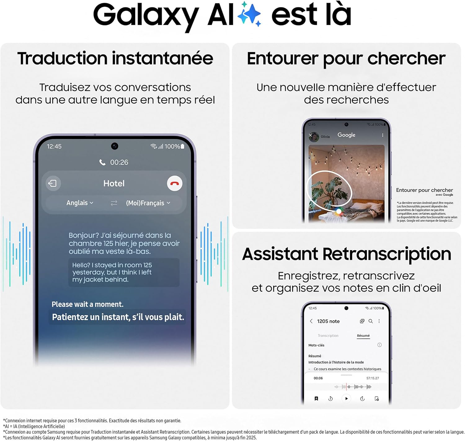 Samsung Galaxy S24 +, Smartphone Android 5G, 256 Go, Chargeur Secteur Rapide 25W Inclus [Exclusivité Amazon], Smartphone déverrouillé, Indigo, Version FR