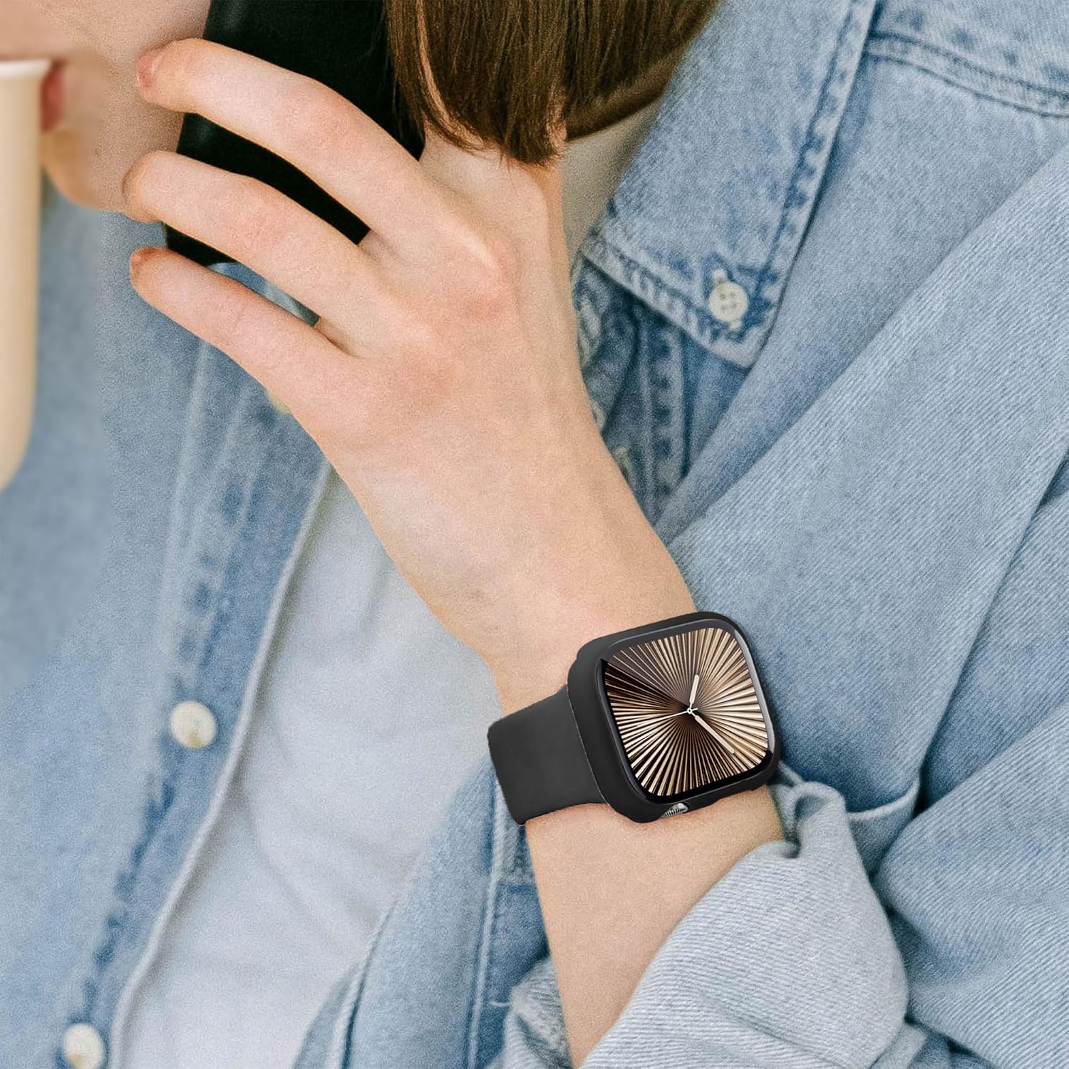 Coque de protection d'écran pour Apple Watch 44 mm, 40 mm, 46 mm, 42 mm, 41 mm, 45 mm, 42 mm, 38 mm, séries 11 10 9 8 7 6 5 4 3 SE/2ème génération, coque rigide en verre trempé + pare-chocs pour